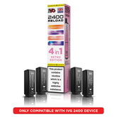 IVG 2400 RELOAD POD 4 PACK RETRO EDITION (5)